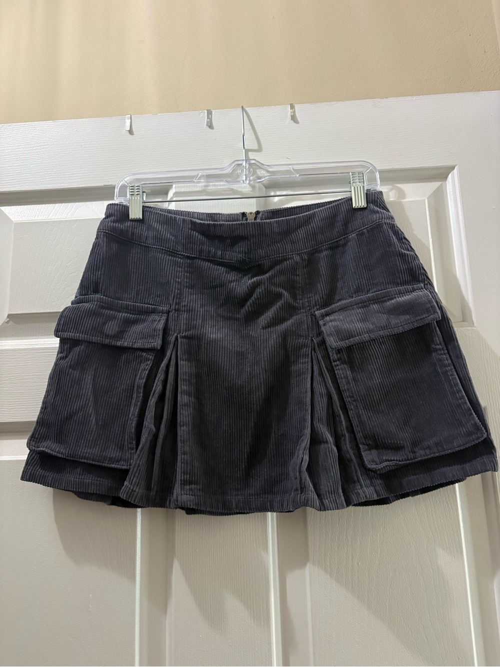 wild fable Charcoal/Navy Corduroy Pocket Skirt